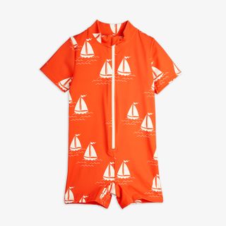 Sailing boats short sleeve uv suit