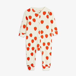 Strawberries jumpsuit baby