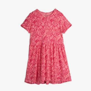 Mini leopard short sleeved dress