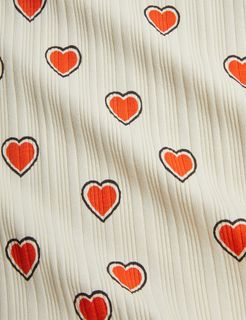 Outlined hearts baby set