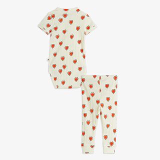 Outlined hearts baby set