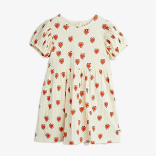 Outlined hearts short sleeve dress
