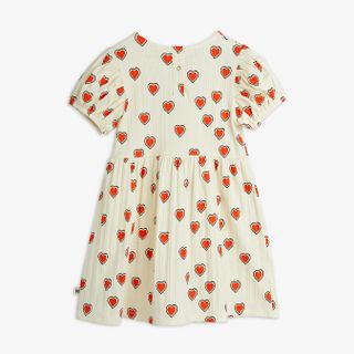 Outlined hearts short sleeve dress