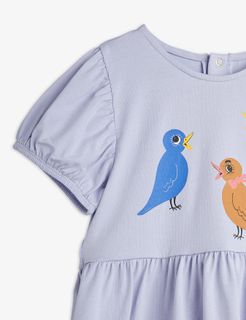 Birds short sleeve dress