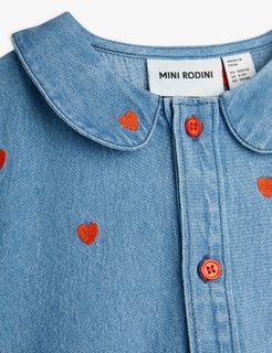 Mini hearts woven dress
