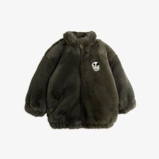 Ritzratz patch faux fur jacket