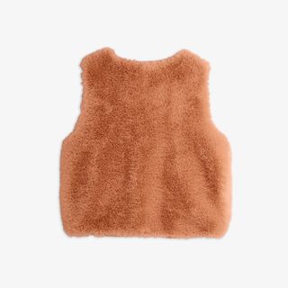 Ritzratz patch faux fur vest