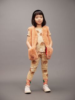 Ritzratz patch faux fur vest