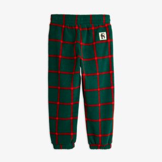 Plaid fleece trousers