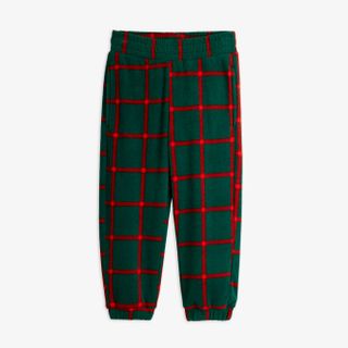 Plaid fleece trousers