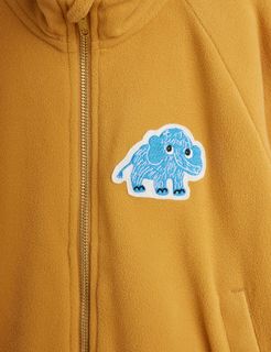 Mammoth patch fleece jacket