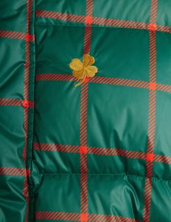 Plaid puffer jacket adult