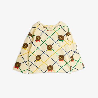 Bear check long sleeve T-shirt 