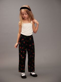 Lingonberries woven trousers