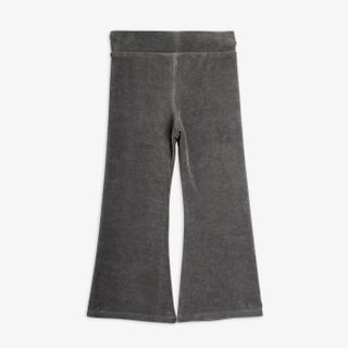 Clover velour flared trousers