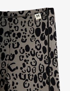 Leopard brushed jersey leggings
