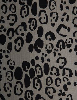 Leopard brushed jersey trousers