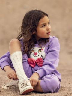 Cat chenille sweatpants