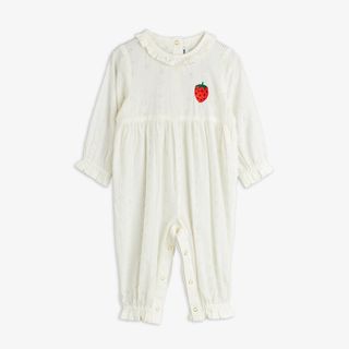Strawberry schiffli jumpsuit