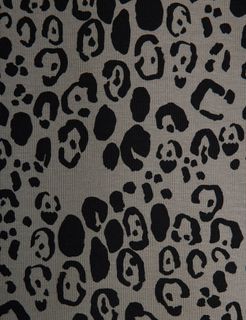 Leopard brushed jersey dress