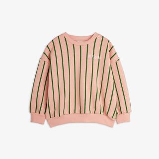 Vertical stripe sweatshirt