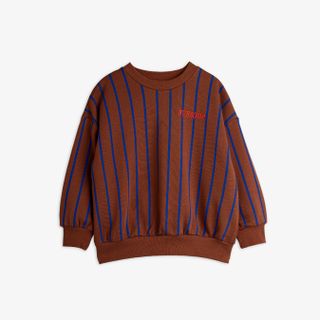 Vertical stripe sweatshirt