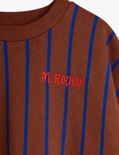Vertical stripe sweatshirt