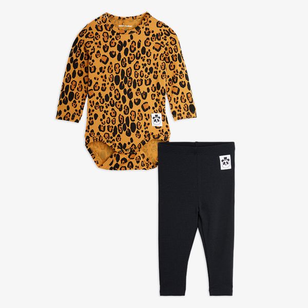 Basic Leopard Body och Leggings