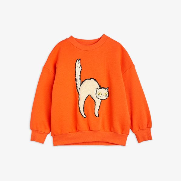 Angry Cat Embroidered Sweatshirt