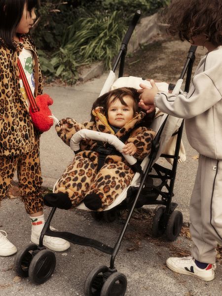 Leopard Faux Fur Baby Overall