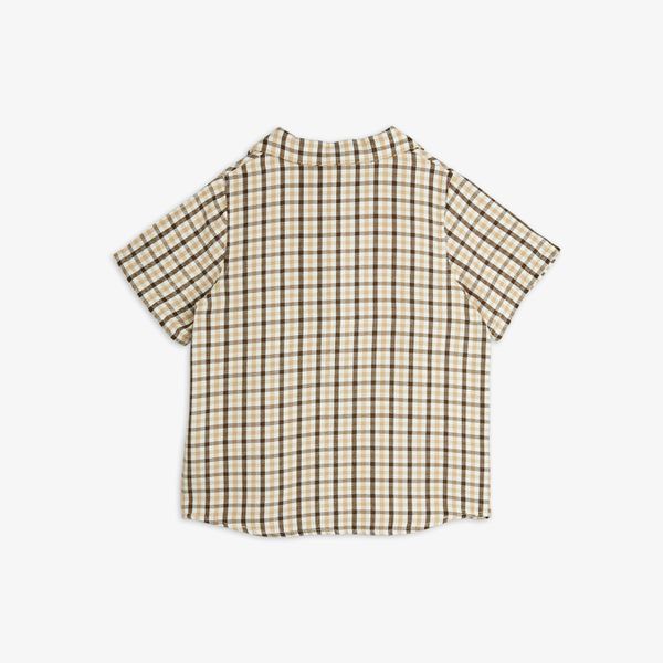 Gingham woven shirt 