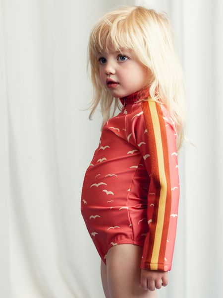 Seagull Long Sleeve Swimsuit