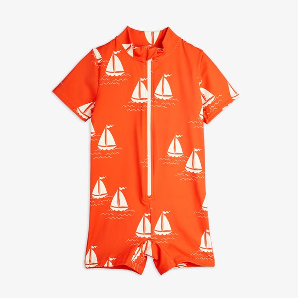 Sailing boats short sleeve uv suit