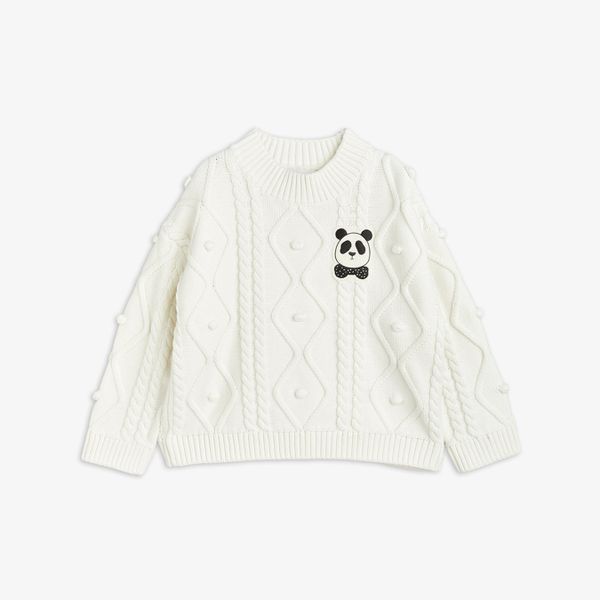 Panda texture knit sweater