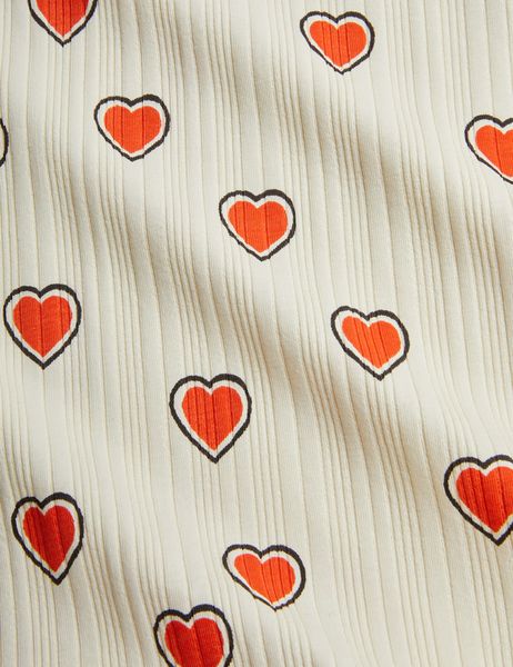 Outlined hearts baby set