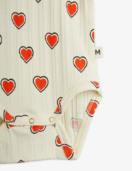 Outlined hearts baby set