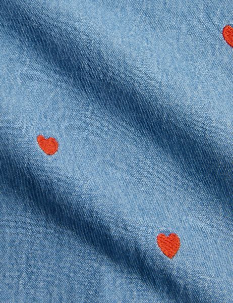 Mini hearts woven dress