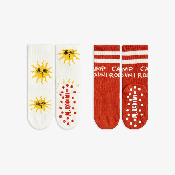 Sun 2-pack anti-slip socks