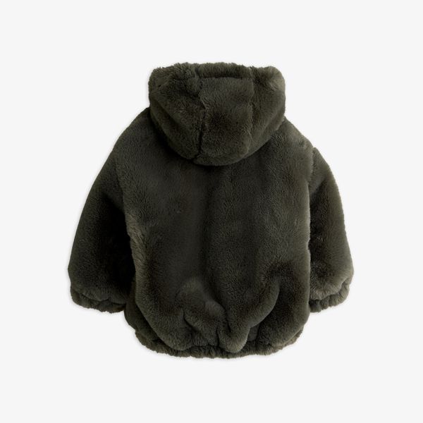 Ritzratz patch faux fur jacket