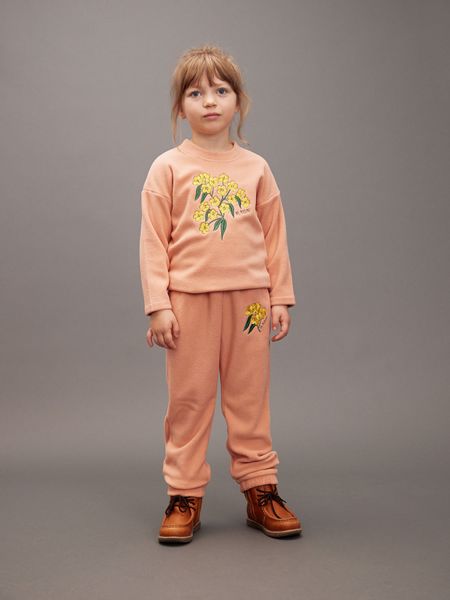 Alpine flowers fleece trousers