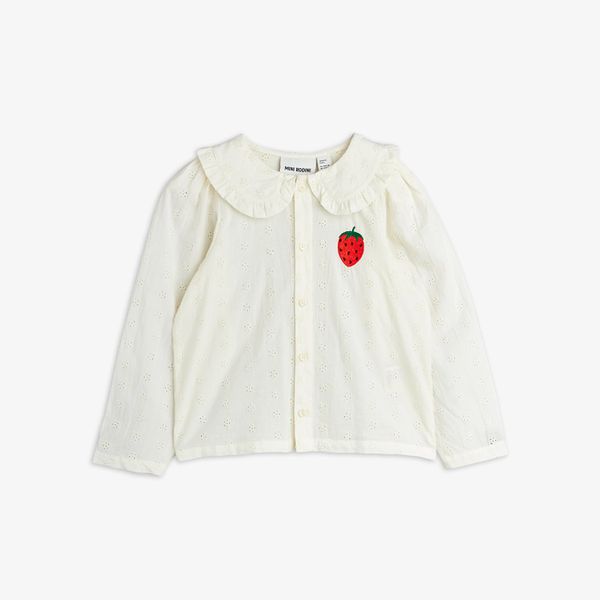 Strawberry schiffli blouse