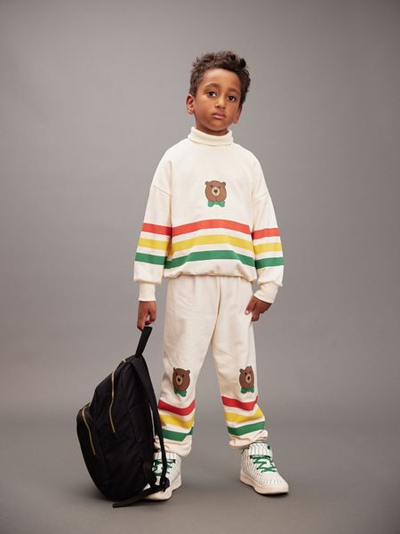Bear stripe sweatshirt