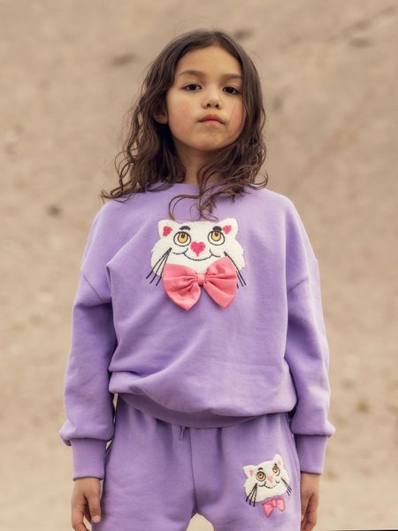Cat chenille sweatshirt