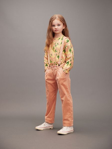 Clover corduroy suspender trousers
