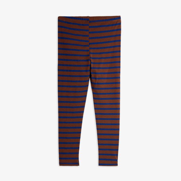Stripe bird patch leggings
