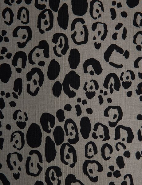 Leopard brushed jersey leggings