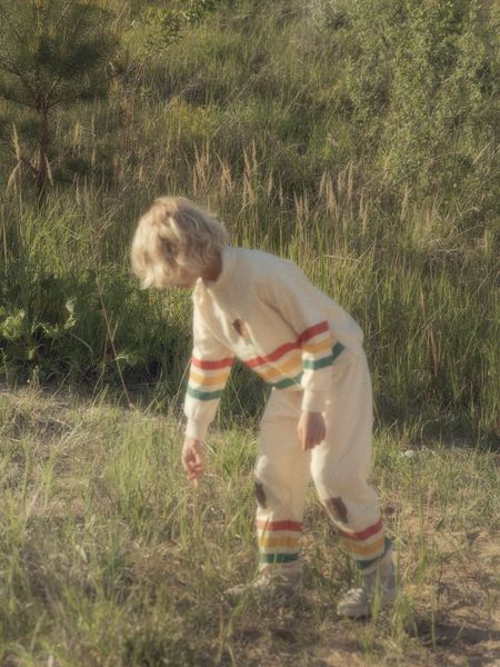 Bear stripe sweatpants