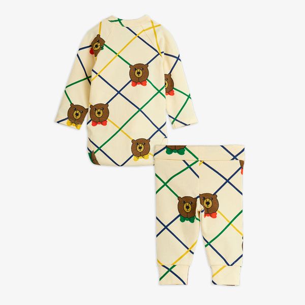 Bear check Newborn set