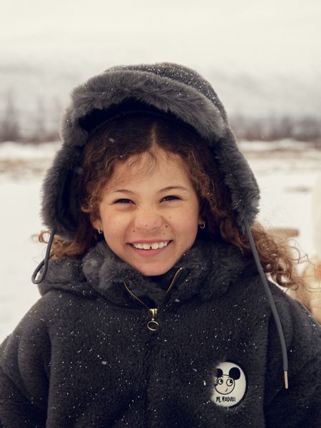 Faux fur cap