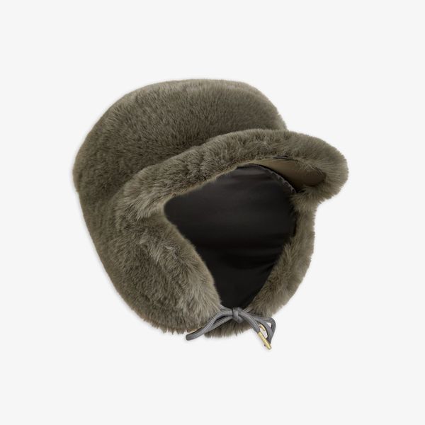 Faux fur cap